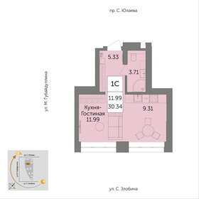 Квартира 31 м², 1-комнатная - изображение 1