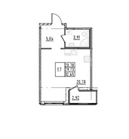 Квартира 32,6 м², студия - изображение 1