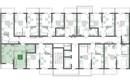 37,9 м², 1-комнатная квартира 16 332 360 ₽ - изображение 7