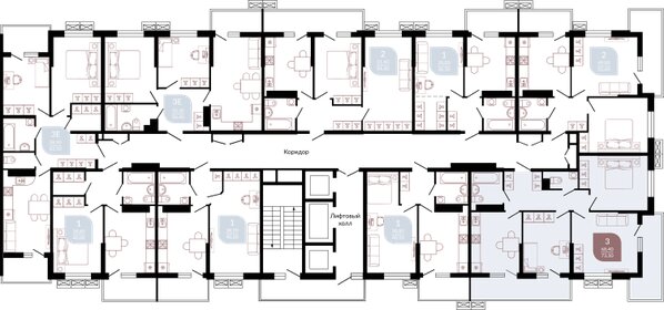 73,5 м², 3-комнатная квартира 9 606 450 ₽ - изображение 16