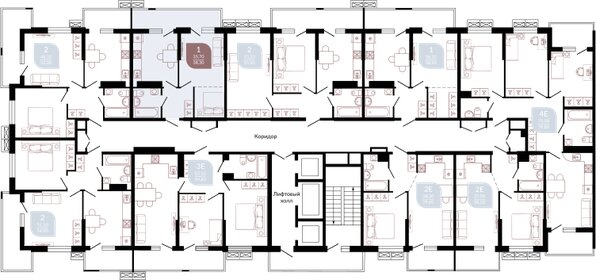 39 м², 1-комнатная квартира 3 300 000 ₽ - изображение 101