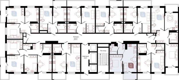 37 м², 1-комнатная квартира 5 960 000 ₽ - изображение 75