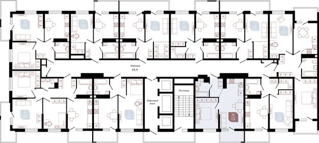 38 м², 1-комнатная квартира 5 806 400 ₽ - изображение 30