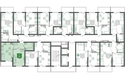 38,3 м², 1-комнатная квартира 16 392 480 ₽ - изображение 6