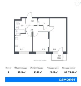 54 м², 2-комнатная квартира 11 261 880 ₽ - изображение 29