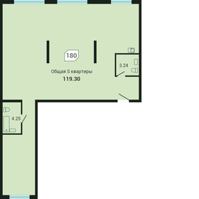 Квартира 119,3 м², студия - изображение 1