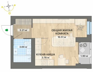 29,2 м², квартира-студия 6 050 000 ₽ - изображение 10
