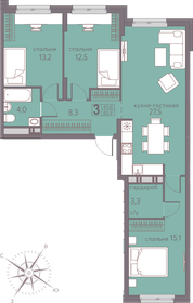 86,4 м², 4-комнатная квартира 10 281 600 ₽ - изображение 7