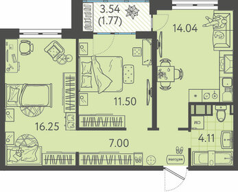 56,8 м², 2-комнатная квартира 6 280 000 ₽ - изображение 84