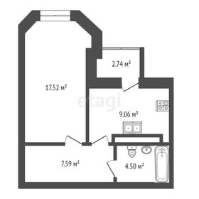 Квартира 40 м², 1-комнатная - изображение 1