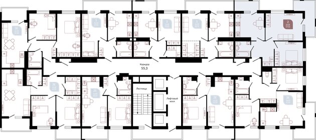 57,1 м², 2-комнатная квартира 7 862 670 ₽ - изображение 24