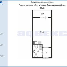 Квартира 21,8 м², студия - изображение 2