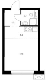 Квартира 24 м², студия - изображение 1