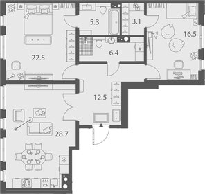 38 м², 1-комнатная квартира 3 790 000 ₽ - изображение 28