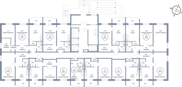 71 м², 3-комнатная квартира 6 400 000 ₽ - изображение 24