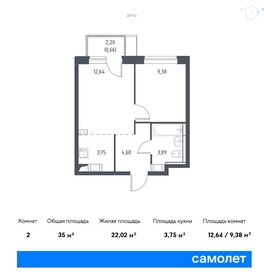 35 м², 1-комнатная квартира 8 072 624 ₽ - изображение 14