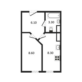 Квартира 26,3 м², 1-комнатная - изображение 1