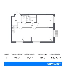 53 м², 2-комнатная квартира 12 318 600 ₽ - изображение 21