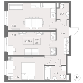 63,8 м², 2-комнатная квартира 14 500 000 ₽ - изображение 155