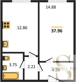 22,6 м², 1-комнатная квартира 2 730 000 ₽ - изображение 64