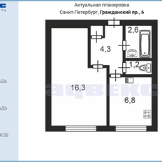 Квартира 31,6 м², 1-комнатная - изображение 2