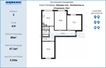 Купить двухкомнатную квартиру в резиденции «Поляна» в Рязанской области - изображение 34