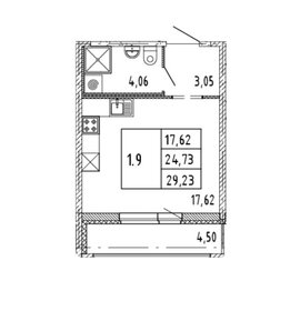 27,5 м², квартира-студия 5 764 669 ₽ - изображение 30