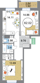 57 м², 2-комнатная квартира 22 000 000 ₽ - изображение 110
