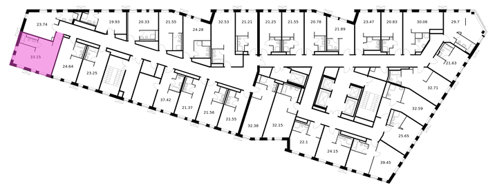 33,2 м², апартаменты-студия 7 675 296 ₽ - изображение 24