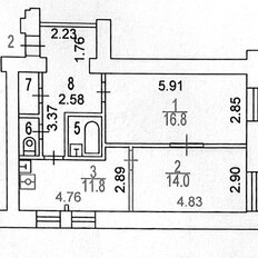 Квартира 59,1 м², 2-комнатная - изображение 3