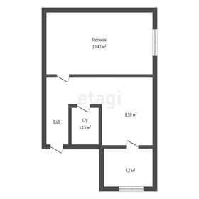 Квартира 43,1 м², 2-комнатная - изображение 1