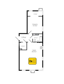 Квартира 67,3 м², 1-комнатная - изображение 1