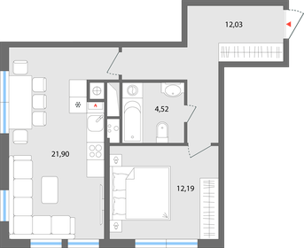 51 м², 2-комнатная квартира 2 400 000 ₽ - изображение 84