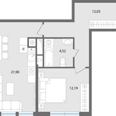 Квартира 50,6 м², 2-комнатная - изображение 4