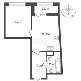 Квартира 30,9 м², 1-комнатная - изображение 2