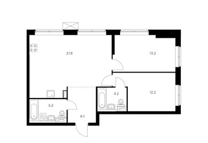 59,2 м², 2-комнатная квартира 10 850 000 ₽ - изображение 52