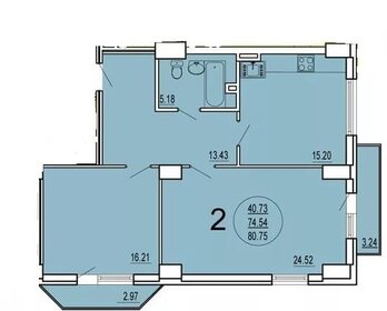 102 м², 2-комнатная квартира 12 499 999 ₽ - изображение 105