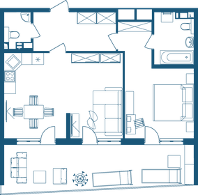 87,4 м², 2-комнатные апартаменты 30 304 148 ₽ - изображение 24