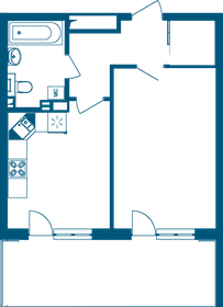 58,8 м², 1-комнатные апартаменты 21 394 340 ₽ - изображение 45