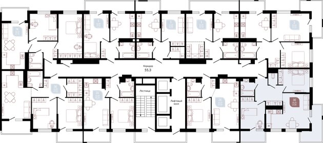 61,8 м², 2-комнатная квартира 10 209 360 ₽ - изображение 19