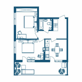 Квартира 71,5 м², 2-комнатные - изображение 2