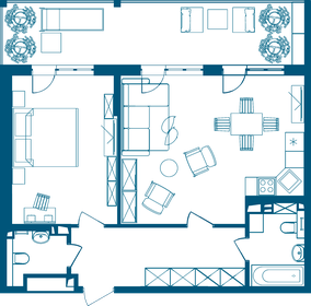 Квартира 80,4 м², 2-комнатные - изображение 2