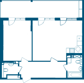 Квартира 80,4 м², 2-комнатные - изображение 1