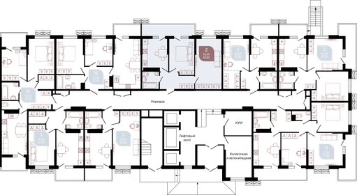 65 м², 2-комнатная квартира 6 200 000 ₽ - изображение 53