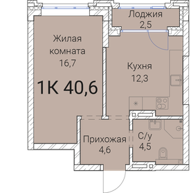 40,4 м², 1-комнатная квартира 7 585 400 ₽ - изображение 32