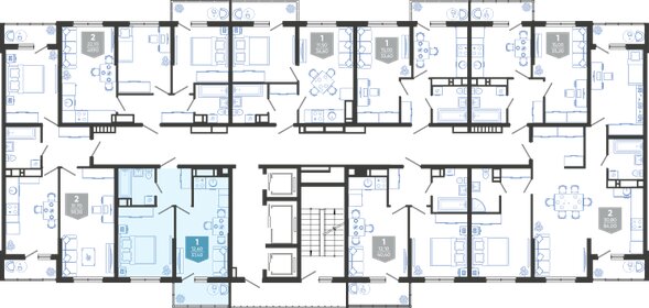 37,4 м², 1-комнатная квартира 7 455 690 ₽ - изображение 20