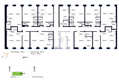 42 м², 2-комнатная квартира 4 100 000 ₽ - изображение 117