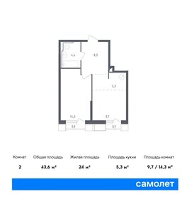 44,6 м², 1-комнатная квартира 11 685 423 ₽ - изображение 1