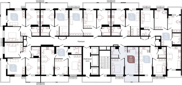 38,9 м², 1-комнатная квартира 5 932 250 ₽ - изображение 35