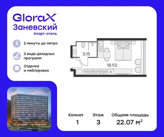 22,5 м², апартаменты-студия 8 069 999 ₽ - изображение 36